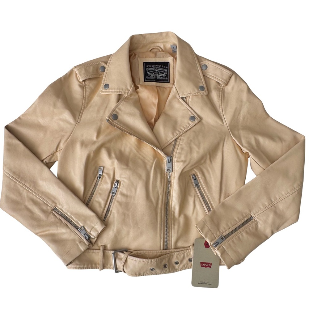 Levi's Women's Belted Faux Leather Biker Jacket